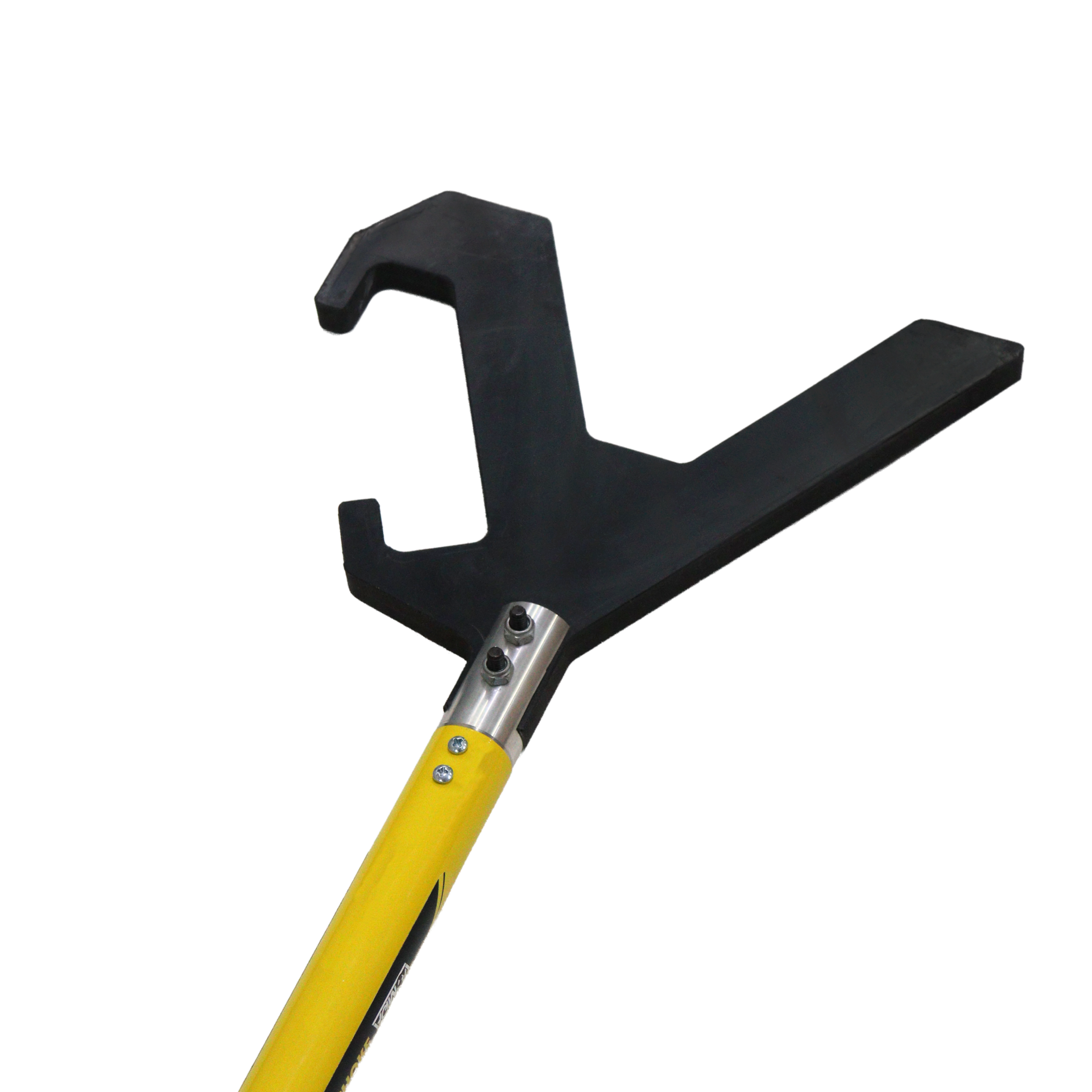 Operador utilizando o Bastão Balizador Offshore AGMOV para movimentar carga içada com segurança, mantendo distância da zona de risco e evitando prensamentos ou cortes.