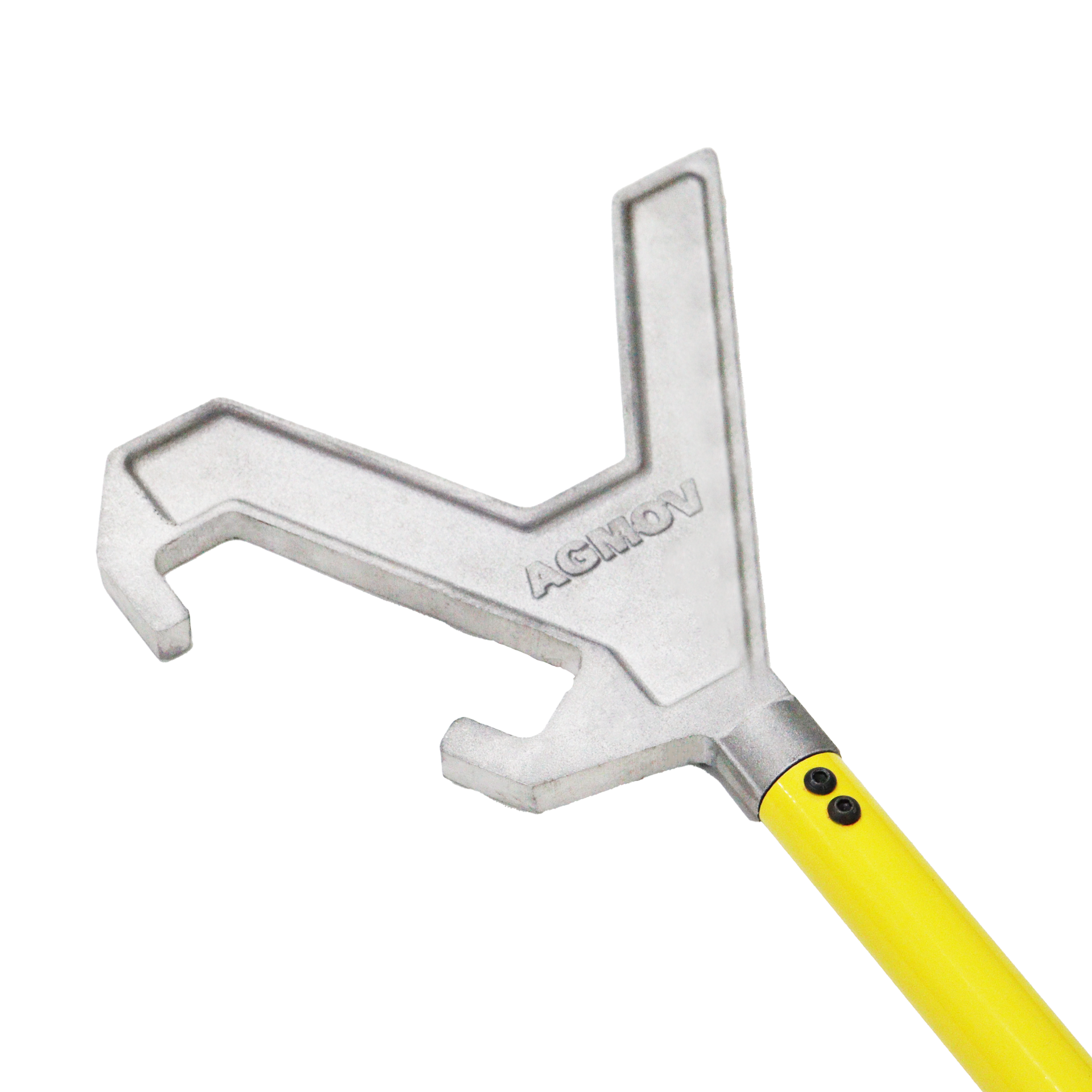 Operador utilizando o Bastão Balizador Offshore com ponteira de alumínio para movimentar cargas içadas em altas temperaturas, garantindo segurança e distância da zona de risco.