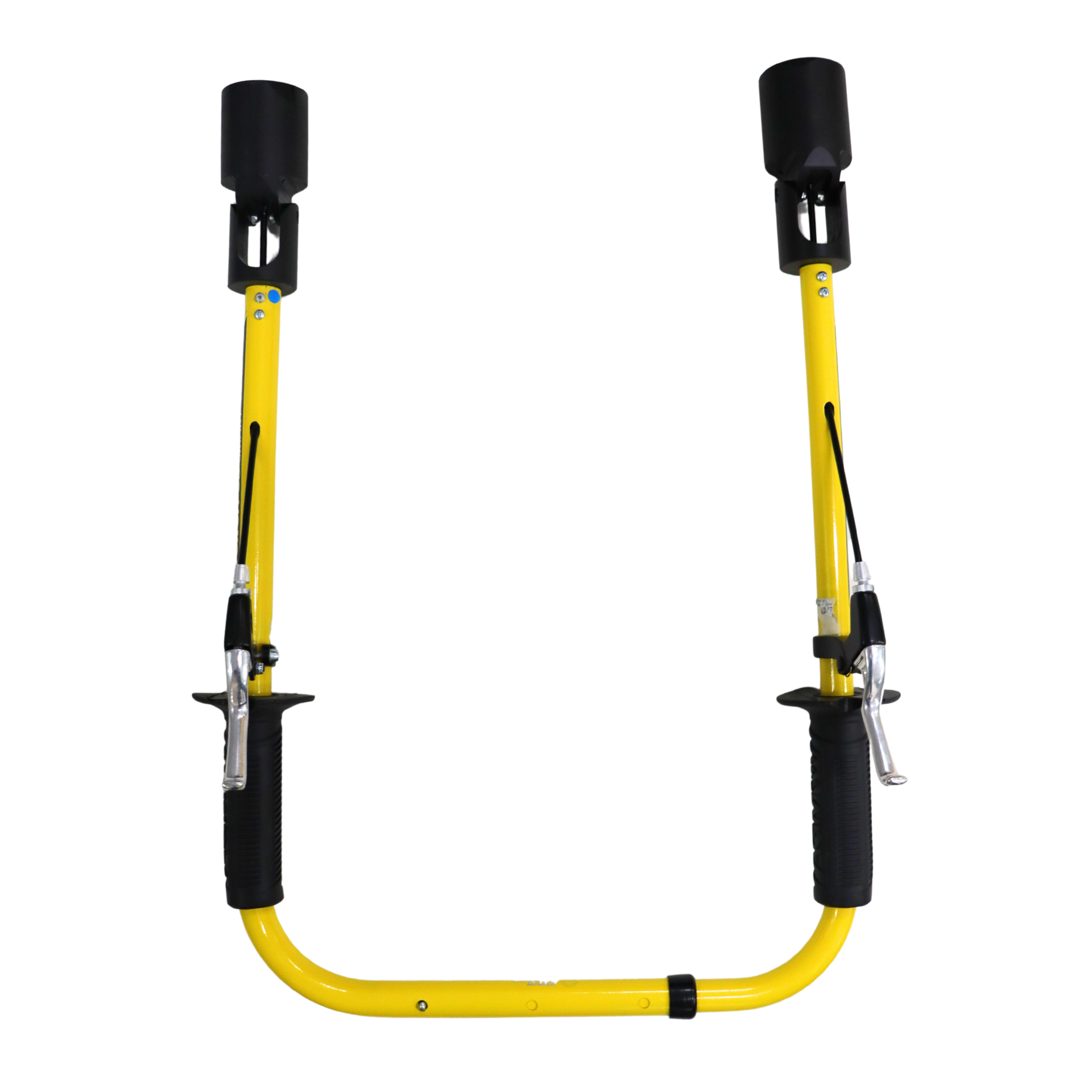 Operador utilizando o Bastão ON/OFF CG Smart AGMOV para direcionar carga içada com segurança e controle, prevenindo riscos de prensamento e cortes.