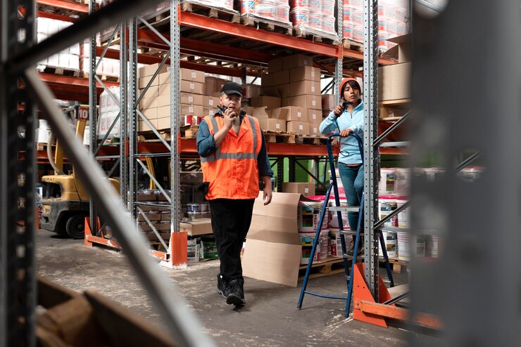 Bastão balizador para movimentação de carga